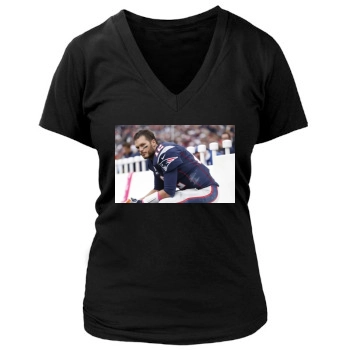 Tom Brady Women's Deep V-Neck TShirt