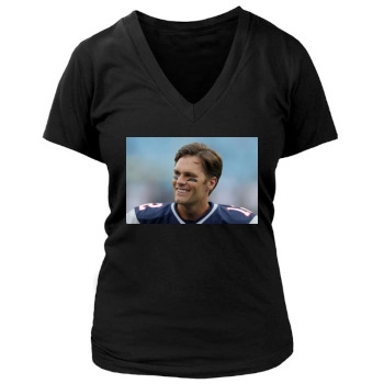 Tom Brady Women's Deep V-Neck TShirt