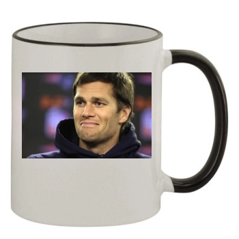 Tom Brady 11oz Colored Rim & Handle Mug