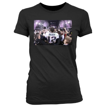 Tom Brady Women's Junior Cut Crewneck T-Shirt