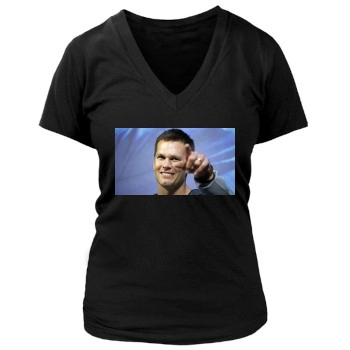 Tom Brady Women's Deep V-Neck TShirt