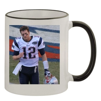 Tom Brady 11oz Colored Rim & Handle Mug