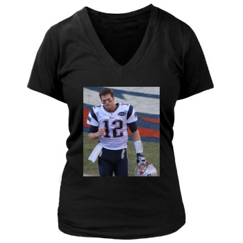 Tom Brady Women's Deep V-Neck TShirt