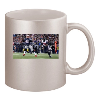 Tom Brady 11oz Metallic Silver Mug