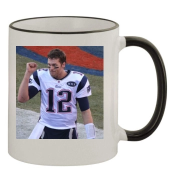 Tom Brady 11oz Colored Rim & Handle Mug