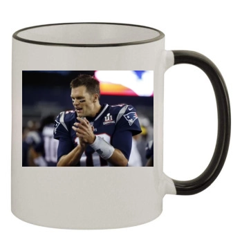 Tom Brady 11oz Colored Rim & Handle Mug