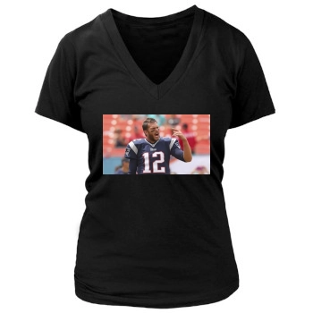 Tom Brady Women's Deep V-Neck TShirt