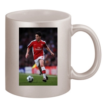 FC Arsenal 11oz Metallic Silver Mug