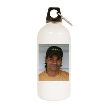 FC Arsenal White Water Bottle With Carabiner