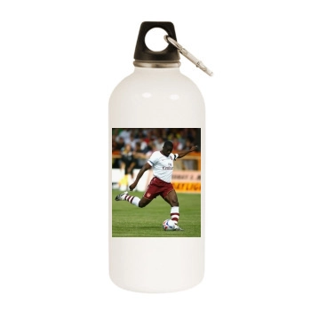 FC Arsenal White Water Bottle With Carabiner