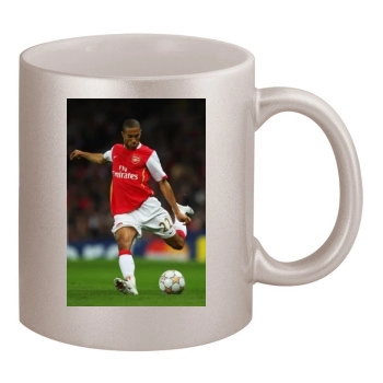 FC Arsenal 11oz Metallic Silver Mug