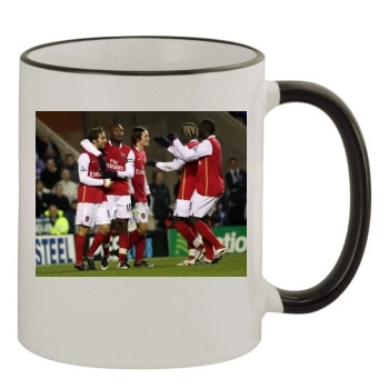 FC Arsenal 11oz Colored Rim & Handle Mug