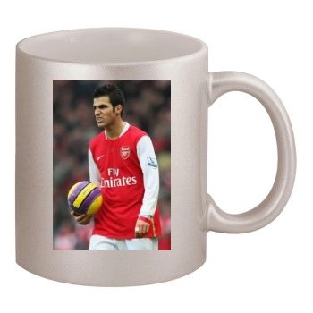 FC Arsenal 11oz Metallic Silver Mug