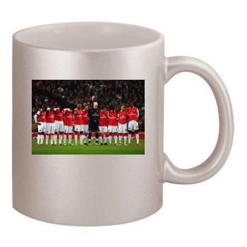 FC Arsenal 11oz Metallic Silver Mug