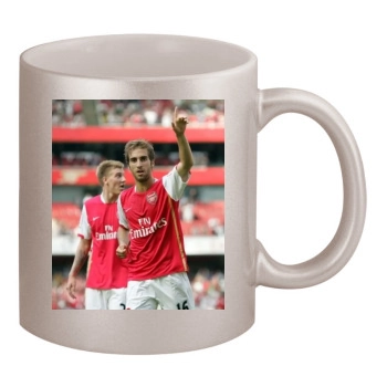 FC Arsenal 11oz Metallic Silver Mug