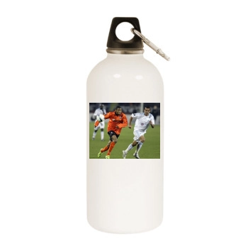 FC Shakhtar Donetsk White Water Bottle With Carabiner