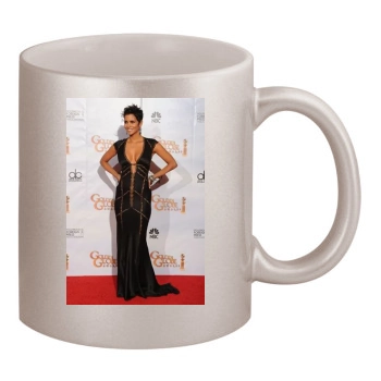 Halle Berry 11oz Metallic Silver Mug