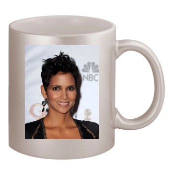 Halle Berry 11oz Metallic Silver Mug