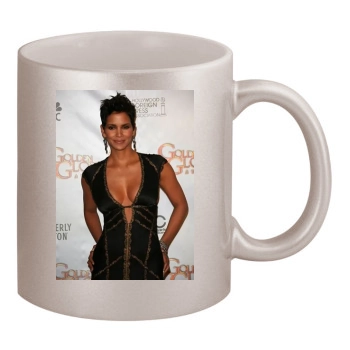 Halle Berry 11oz Metallic Silver Mug