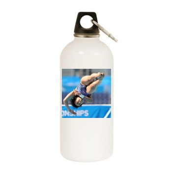 Han Wang White Water Bottle With Carabiner