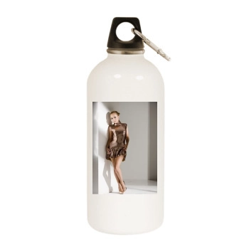 Hayden Panettiere White Water Bottle With Carabiner