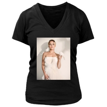 Hayden Panettiere Women's Deep V-Neck TShirt