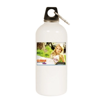 Hayden Panettiere White Water Bottle With Carabiner