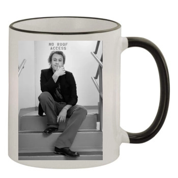 Heath Ledger 11oz Colored Rim & Handle Mug