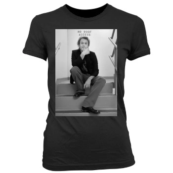 Heath Ledger Women's Junior Cut Crewneck T-Shirt