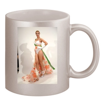 Heidi Klum 11oz Metallic Silver Mug