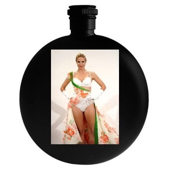 Heidi Klum Round Flask