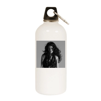 Hilary Duff White Water Bottle With Carabiner