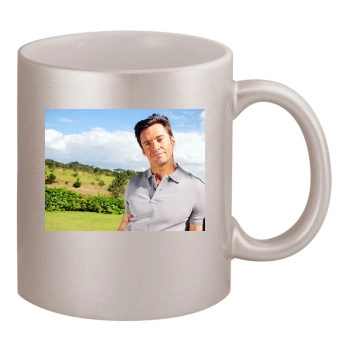 Hugh Jackman 11oz Metallic Silver Mug