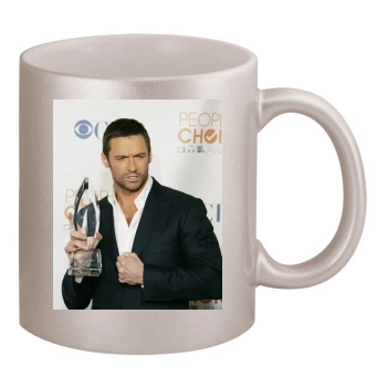 Hugh Jackman 11oz Metallic Silver Mug