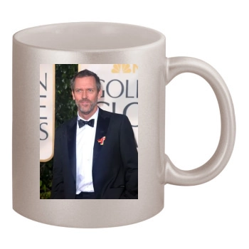 Hugh Laurie 11oz Metallic Silver Mug