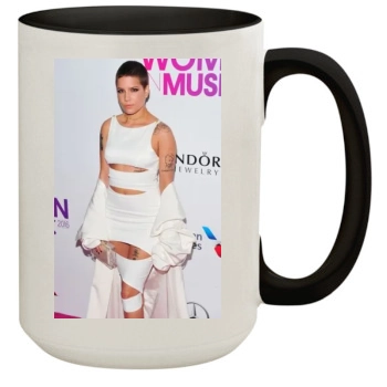 Halsey (events) 15oz Colored Inner & Handle Mug