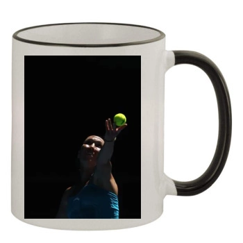 Jelena Jankovic 11oz Colored Rim & Handle Mug