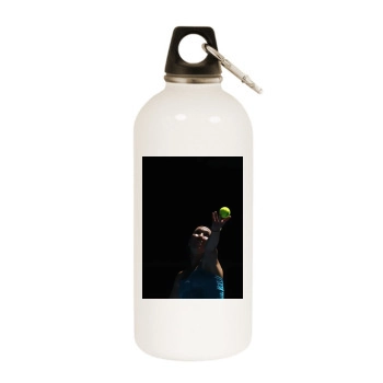 Jelena Jankovic White Water Bottle With Carabiner