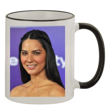 Olivia Munn 11oz Colored Rim & Handle Mug