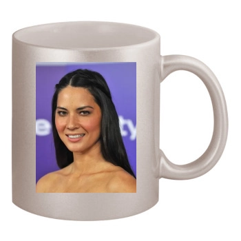 Olivia Munn 11oz Metallic Silver Mug