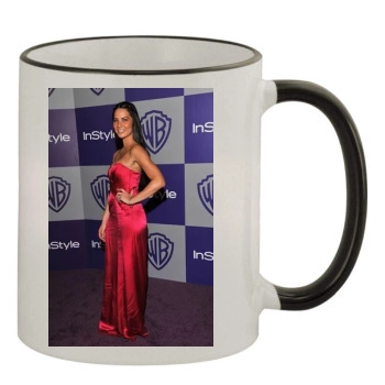 Olivia Munn 11oz Colored Rim & Handle Mug