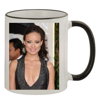 Olivia Wilde 11oz Colored Rim & Handle Mug