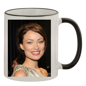 Olivia Wilde 11oz Colored Rim & Handle Mug