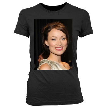 Olivia Wilde Women's Junior Cut Crewneck T-Shirt