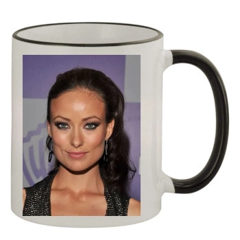 Olivia Wilde 11oz Colored Rim & Handle Mug