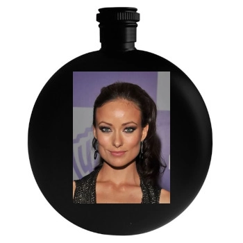 Olivia Wilde Round Flask