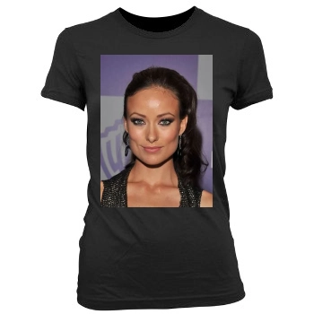 Olivia Wilde Women's Junior Cut Crewneck T-Shirt