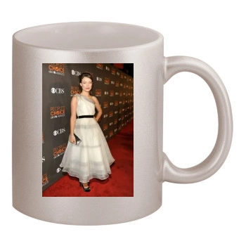 Olivia Wilde 11oz Metallic Silver Mug