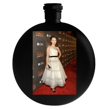 Olivia Wilde Round Flask