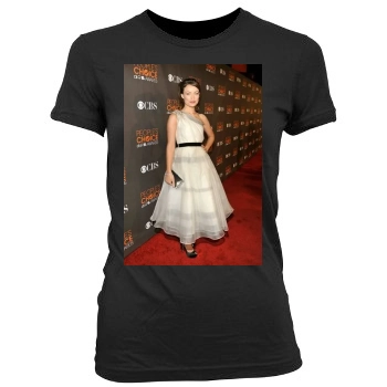 Olivia Wilde Women's Junior Cut Crewneck T-Shirt